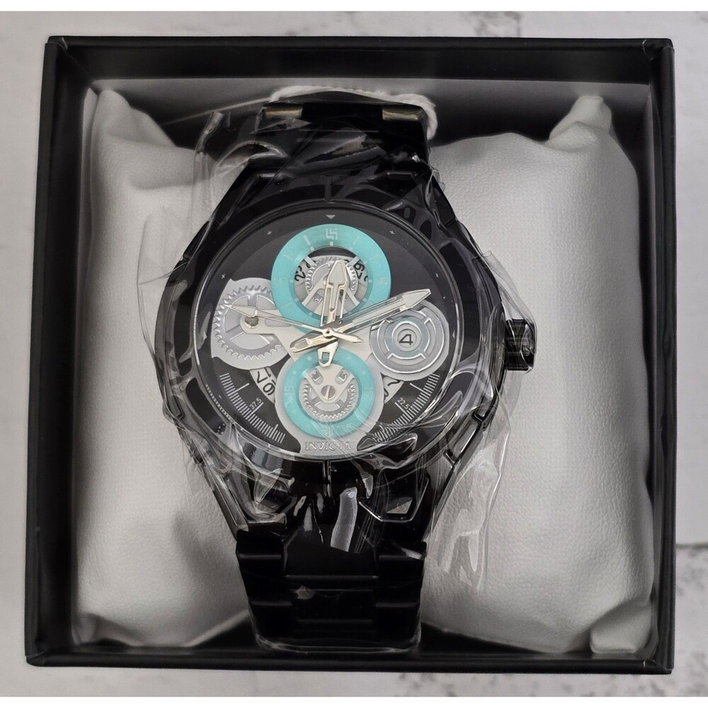 Invicta S1 Rally Men's Watch 44mm Black Blue 79008 Brand New